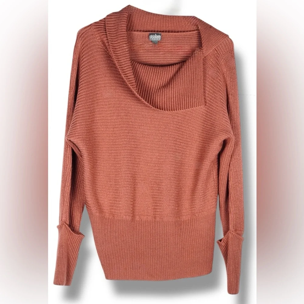 New York & Company Soho Women’s 100% Acrylic Ribbed Knit Sweater Top Medium